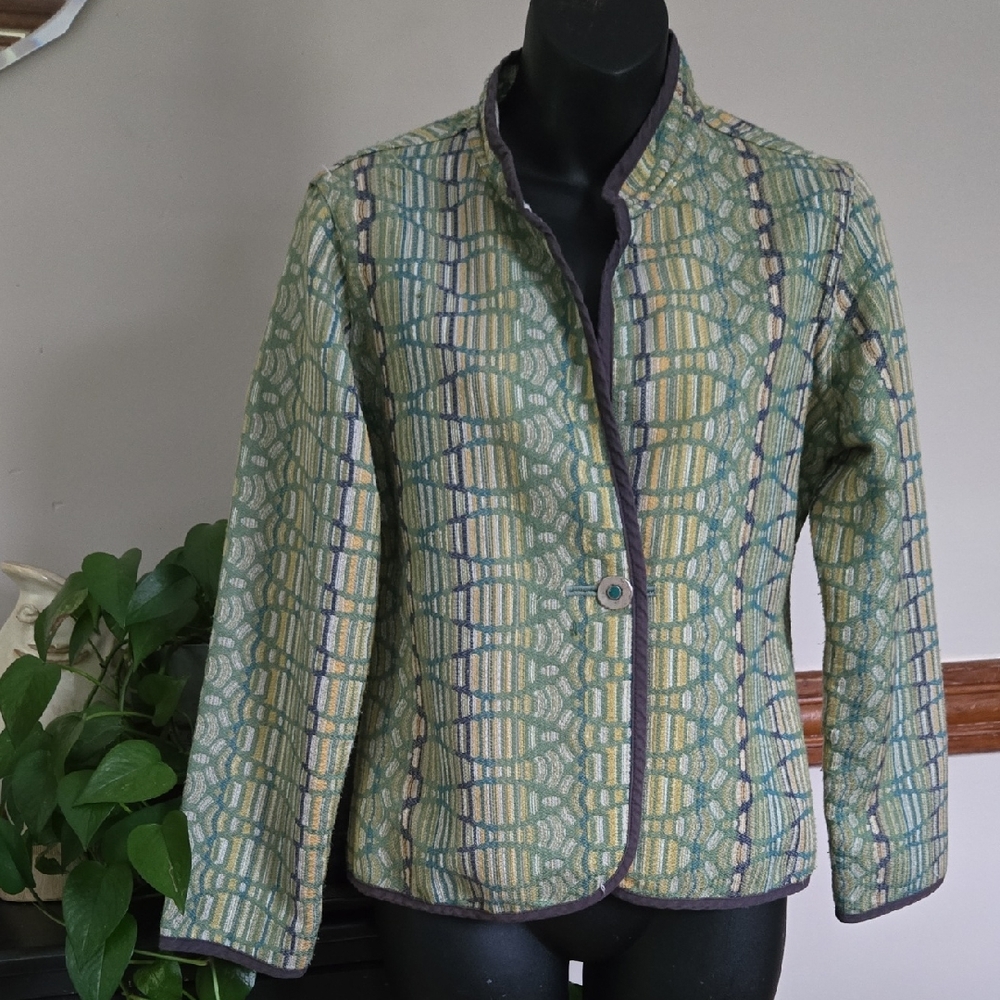 Trimdin Reversible Venezia Collection Slate Tapestry Blazer